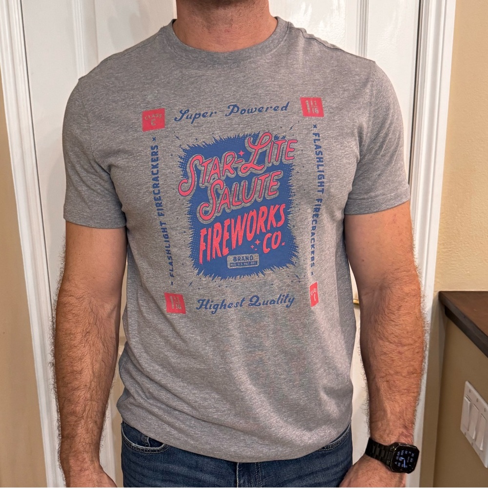 Goodfellow & Co Gray Graphic Tee